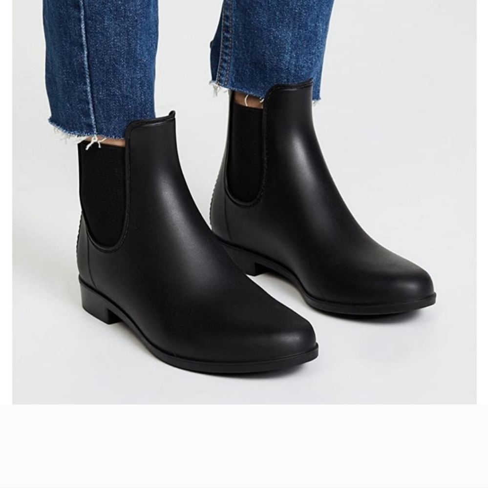 Jeffrey Campbell 'Stormy' Rain Boot (Women) Color: Black Matte